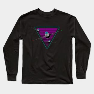 Fighter jets gamer eighties retro Long Sleeve T-Shirt